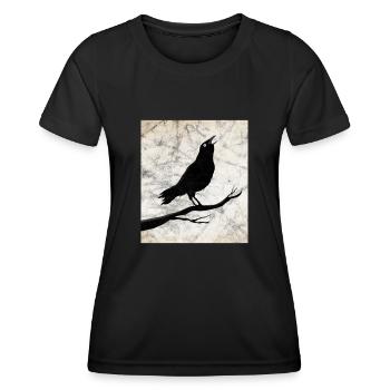 Rabe - Frauen Funktions-T-Shirt - Schwarz - Vorne - AI Model Female 172 light (172cm)