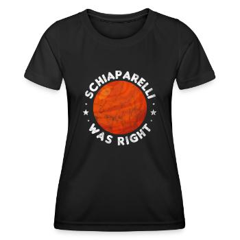 Mars - T-shirt sport Femme - noir - Devant - AI Model Female 172 light (172cm)
