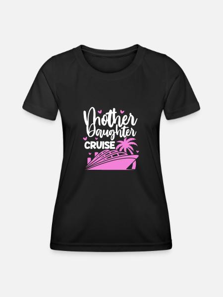 Kreuzfahrt Mutter Tochter - Frauen Funktions-T-Shirt - Schwarz