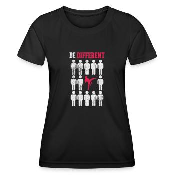 Taekwondo - Frauen Funktions-T-Shirt - Schwarz - Vorne - AI Model Female 172 light (172cm)