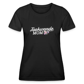 Taekwondo Mère - T-shirt sport Femme - noir - Devant - AI Model Female 172 light (172cm)