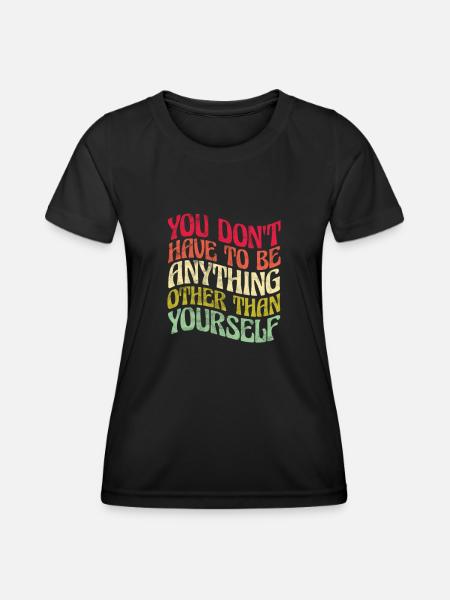 Hippie - Frauen Funktions-T-Shirt - Schwarz