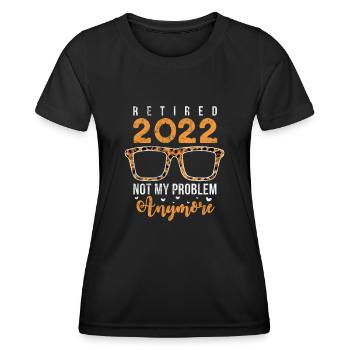 Retraite - T-shirt sport Femme - noir - Devant - AI Model Female 172 light (172cm)