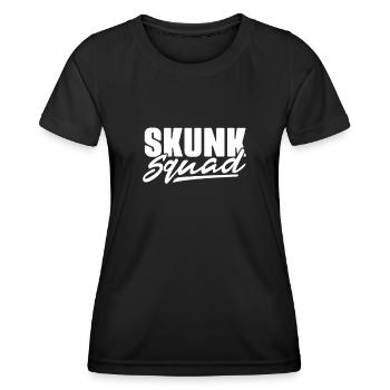 Stinktier - Frauen Funktions-T-Shirt - Schwarz - Vorne - AI Model Female 172 light (172cm)