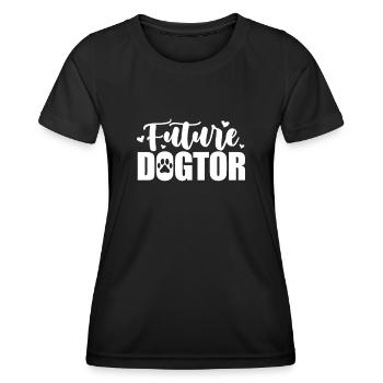 Tierarzt - Frauen Funktions-T-Shirt - Schwarz - Vorne - AI Model Female 172 light (172cm)