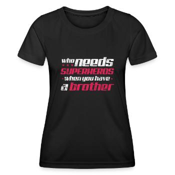 Brother - Women's Functional T-Shirt - black - Front - AI Model Female 172 light (172cm)