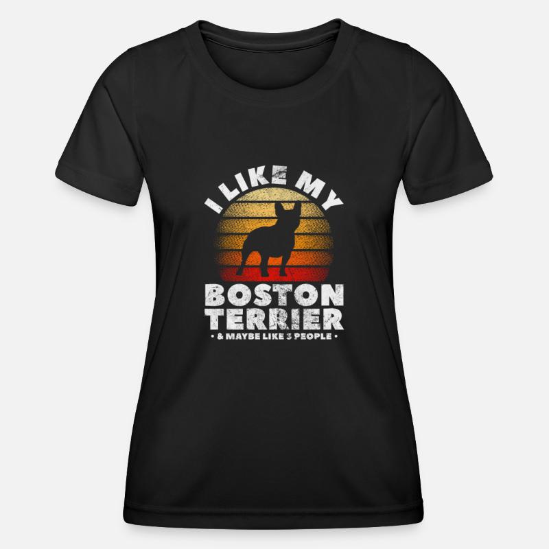 Boston Terrier - Women's Functional T-Shirt - black