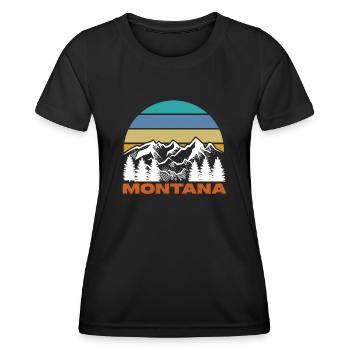 Montana - T-shirt sport Femme - noir - Devant - AI Model Female 172 light (172cm)