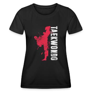 Taekwondo - T-shirt sport Femme - noir - Devant - AI Model Female 172 light (172cm)