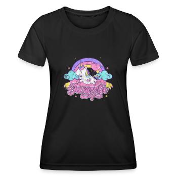 Hip-hop - T-shirt sport Femme - noir - Devant - AI Model Female 172 light (172cm)