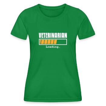 Veterinarian - Women's Functional T-Shirt - kelly green - Front - AI Model Female 172 dark (172cm)