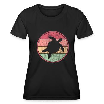 Turtle - Women's Functional T-Shirt - black - Front - AI Model Female 172 light (172cm)
