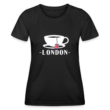 Londres Royaume-Uni Royaume-Uni Angleterre Cadeau - T-shirt sport Femme - noir - Devant - AI Model Female 172 light (172cm)