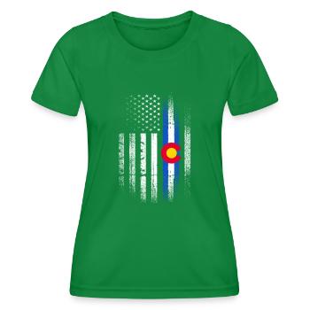 Colorado - T-shirt sport Femme - vert - Devant - AI Model Female 172 dark (172cm)