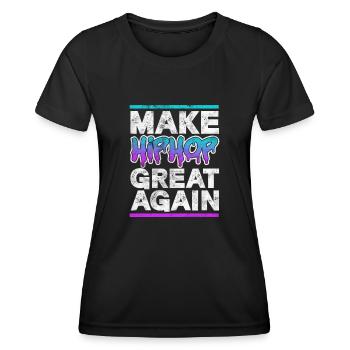 Hip Hop - Women's Functional T-Shirt - black - Front - AI Model Female 172 light (172cm)
