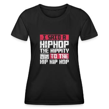 Hip-hop - T-shirt sport Femme - noir - Devant - AI Model Female 172 light (172cm)