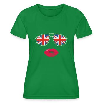 Royaume-Uni - T-shirt sport Femme - vert - Devant - AI Model Female 172 dark (172cm)