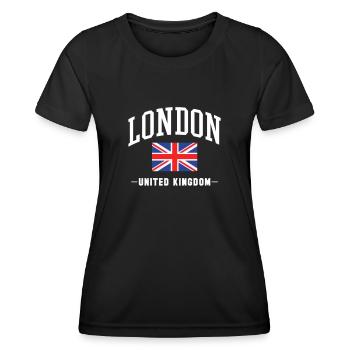 London - Women's Functional T-Shirt - black - Front - AI Model Female 172 light (172cm)