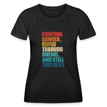 Krebs - Frauen Funktions-T-Shirt - Schwarz - Vorne - AI Model Female 172 light (172cm)