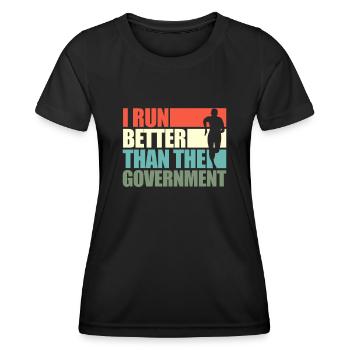 Courir - T-shirt sport Femme - noir - Devant - AI Model Female 172 light (172cm)
