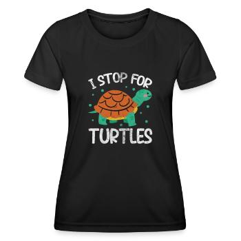 Turtle - Women's Functional T-Shirt - black - Front - AI Model Female 172 light (172cm)