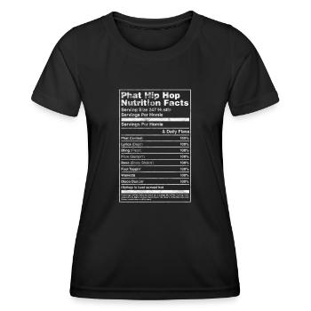 Hip-hop - T-shirt sport Femme - noir - Devant - AI Model Female 172 light (172cm)