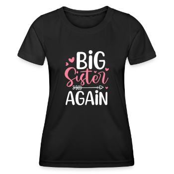 Older sister - Women's Functional T-Shirt - black - Front - AI Model Female 172 light (172cm)