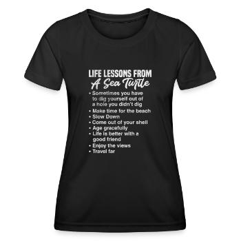 Turtle - Women's Functional T-Shirt - black - Front - AI Model Female 172 light (172cm)