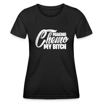 Krebs Krank Krankheit Kampf Geschenk - Frauen Funktions-T-Shirt - Schwarz - Vorne - AI Model Female 172 light (172cm)