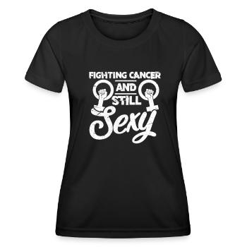 Krebs - Frauen Funktions-T-Shirt - Schwarz - Vorne - AI Model Female 172 light (172cm)