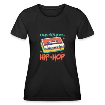 Hip Hop Rap Music Rapper Hiphop Gift - T-shirt sport Femme - noir - Devant - AI Model Female 172 light (172cm)