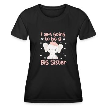 Große Schwester - Frauen Funktions-T-Shirt - Schwarz - Vorne - AI Model Female 172 light (172cm)