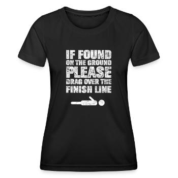 Laufen Läufer Jogging Joggen Läuferin Geschenk - Frauen Funktions-T-Shirt - Schwarz - Vorne - AI Model Female 172 light (172cm)