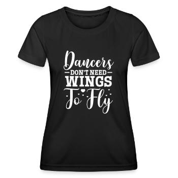 Ballett Ballerina Ballet-Tänzerin Tanzen Geschenk - Frauen Funktions-T-Shirt - Schwarz - Vorne - AI Model Female 172 light (172cm)