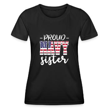 Schwester - Frauen Funktions-T-Shirt - Schwarz - Vorne - AI Model Female 172 light (172cm)