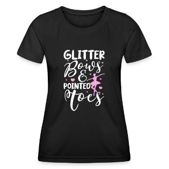 Ballett Ballerina Ballet-Tänzerin Tanzen Geschenk - Frauen Funktions-T-Shirt - Schwarz - Vorne - AI Model Female 172 light (172cm)