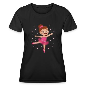 Ballet - T-shirt sport Femme - noir - Devant - AI Model Female 172 light (172cm)