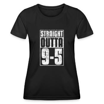 Retraite - T-shirt sport Femme - noir - Devant - AI Model Female 172 light (172cm)