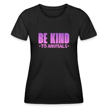 Tierrettung - Frauen Funktions-T-Shirt - Schwarz - Vorne - AI Model Female 172 light (172cm)
