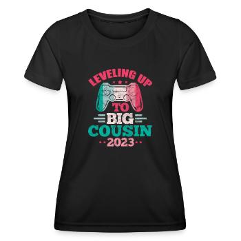 Pregnancy Cousin - Women's Functional T-Shirt - black - Front - AI Model Female 172 light (172cm)