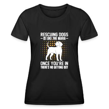 Tierrettung - Frauen Funktions-T-Shirt - Schwarz - Vorne - AI Model Female 172 light (172cm)