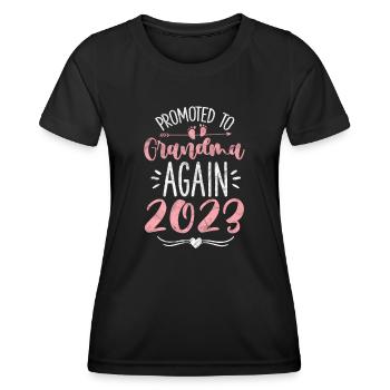 Pregnancy Grandma - Women's Functional T-Shirt - black - Front - AI Model Female 172 light (172cm)