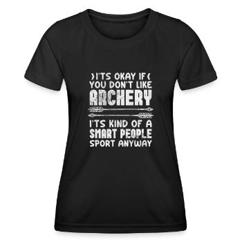 Archery Archer Archer Arrow Gift - Women's Functional T-Shirt - black - Front - AI Model Female 172 light (172cm)