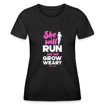 Laufen - Frauen Funktions-T-Shirt - Schwarz - Vorne - AI Model Female 172 light (172cm)
