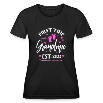 Pregnancy Grandma - Women's Functional T-Shirt - black - Front - AI Model Female 172 light (172cm)