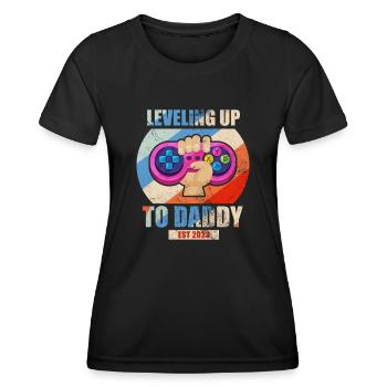 Schwangerschaft - Frauen Funktions-T-Shirt - Schwarz - Vorne - AI Model Female 172 light (172cm)