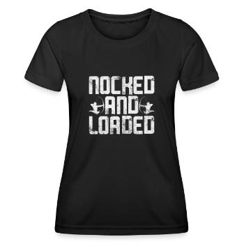 Archery Archer Archer Arrow Gift - Women's Functional T-Shirt - black - Front - AI Model Female 172 light (172cm)