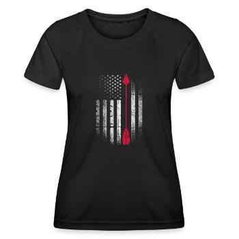 Archery Archer Archer Arrow Gift - Women's Functional T-Shirt - black - Front - AI Model Female 172 light (172cm)