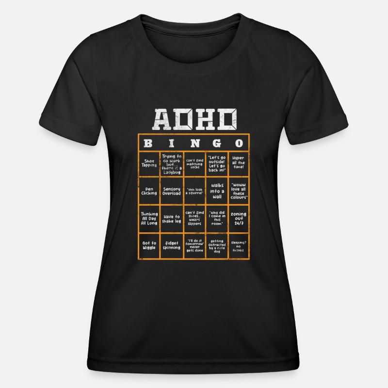 ADHD - Women's Functional T-Shirt - black