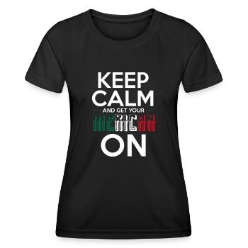 Cadeau de la nation mexicaine mexicaine - T-shirt sport Femme - noir - Devant - AI Model Female 172 light (172cm)